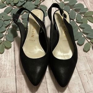 ANNE KLEIN Flex sling back sandals black size 7.5M